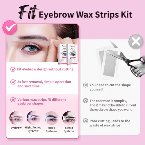 Kit De Tiras De Cera Beauty7 Para Piel Sensible Con 24 Tiras