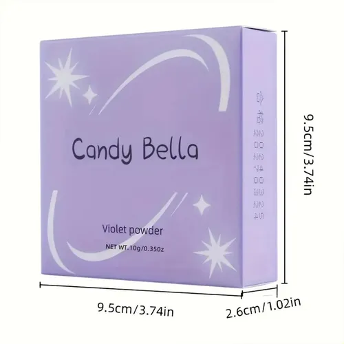 Polvo Compacto Fijador Translúcido Efecto Mate Violeta