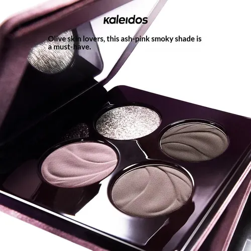 Paleta Kaleidos Glitter 4 Sombras, 6 Tonos, Acabado Mezcla
