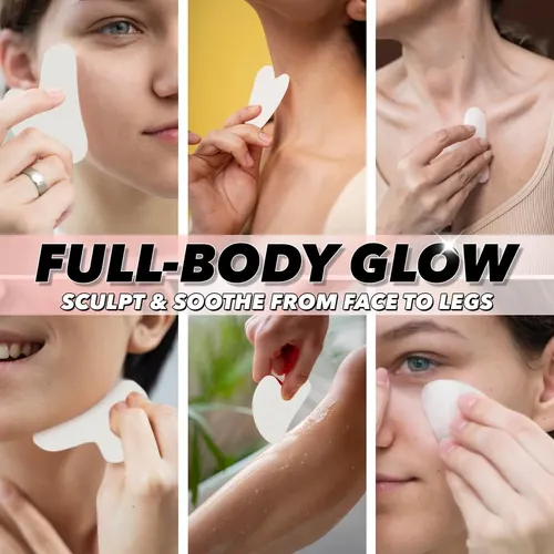 Piedra Gua Sha Facial De Jade Blanco Para Masaje