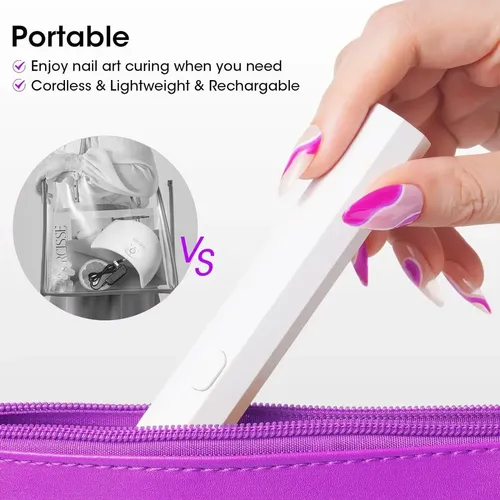 Mini Lampara Uv/led 3w Cherimoya Linterna Portátil P/uñas
