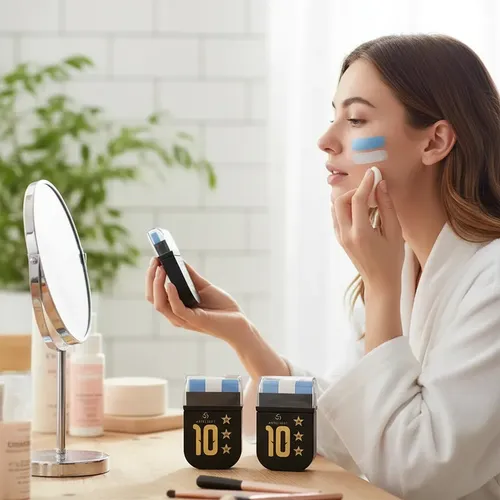 Maquillaje Mundial Argentina Bandera Celeste Y Blanco X 2