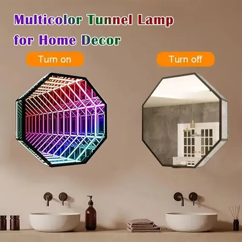 30cm Luz Led De Espejo 3d Triángulo, Decoración Hogar