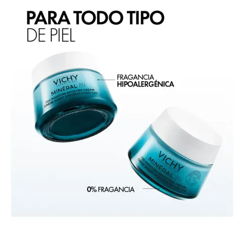 Vichy Minéral 89 Crema Hidratante Fortalece Pieles Sensibles