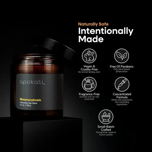 Mascarilla De Arcilla Limpiadora Apokati 100g Piel Sensible