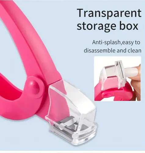 Alicate Recto Para Uñas Y Cutículas Rosa Chicle