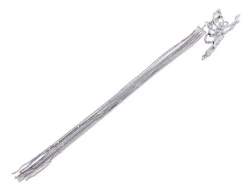 Pinza Larga Con Borla Y Pinza Para El Pelo Con Diamantes De