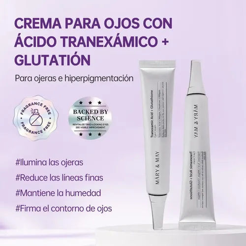 Mary&amp;may Crema De Ojos Antimanchas Txa + Glutatin J