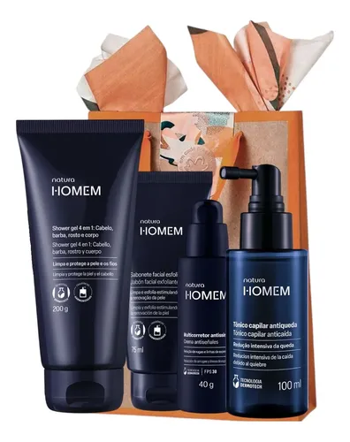 Set De Crema Antiedad Tratamientos Para Hombre Homem Natura