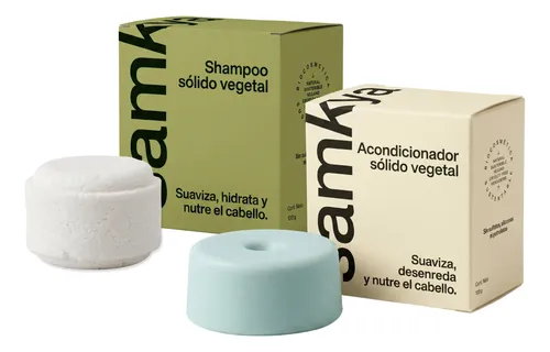 Kit Shampoo Y Acondicionador Solido Vegano Natural Samkya