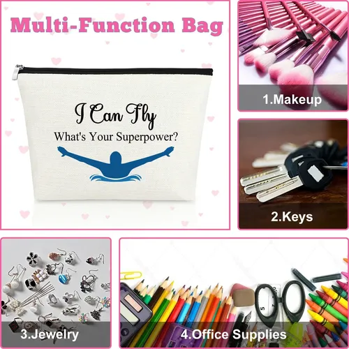 Bolsa De Maquillaje Mxrymvu Swim Lover, Regalo Para Niñas Na