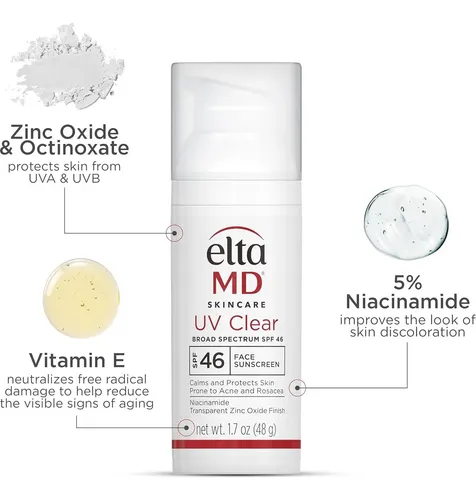 Protector Solar Facial Eltamd Uv Clear Spf 46 48g