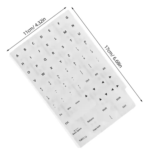 Pegatinas De Mecanografía Para Decoración De Uñas: Teclas De