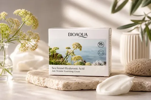 Crema Bioaqua Sea Fennel Ácido Hialurónico 60 G Piel Todo