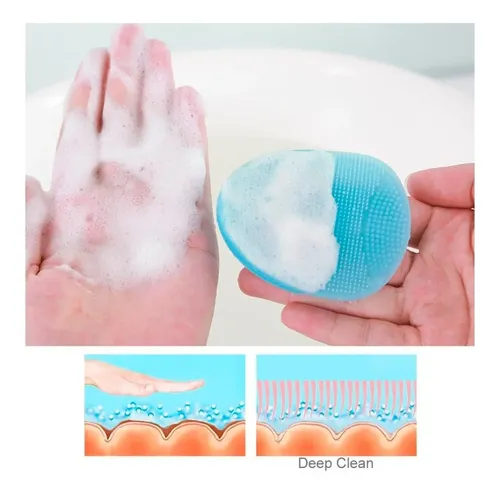 Esponja Facial Exfoliante De Silicona X2