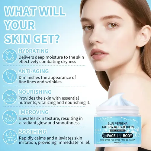 Qd2crema Facial Loción Corporal De Sebo Para Rostro Y Cuerpo