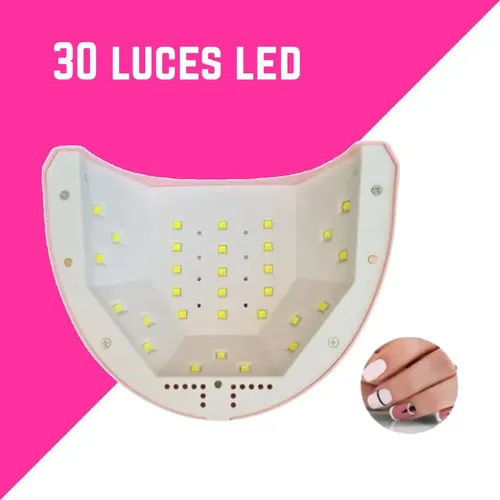 Cabina Uv Led Sun 48w Uñas Esculpidas Gelificadas Semipermanentes Gel Secado Uv Omshop Color Rosa