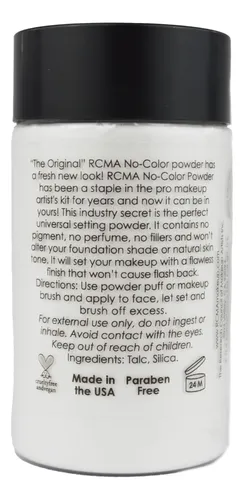 Rcma Polvo Suelto Sin Color 85 G