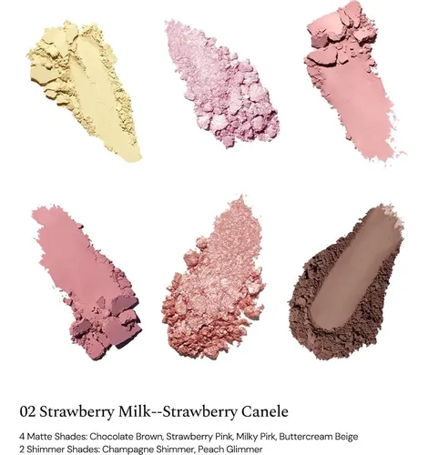 Paleta De Maquillaje Flower Knows 6 Colores Strawberry Milk