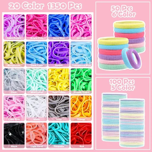 1543 Piezas Mini Ligas De Pelo Bandas Elásticas Para Niñas