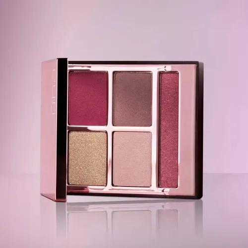 Natura Una Pro Palette De Sombras 5 Colores Larga Duración Rich Cranberry
