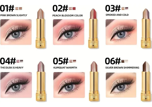 Set De Sombras Mooglamor 6 Piezas Colores Brillo 12