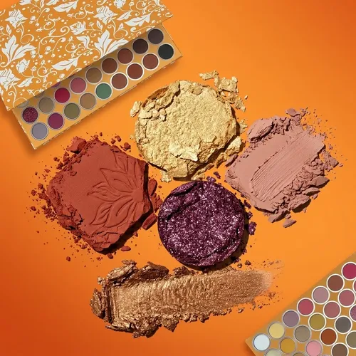 Paleta Sombras Para Ojos 54 Tonos Gama Calabaza Atardecer