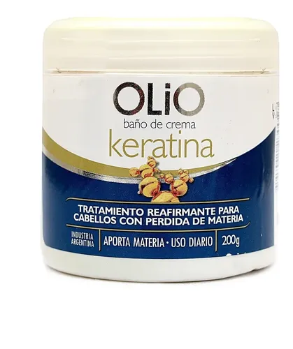 Baño De Crema Keratina Reparador Antifrizz Olio X 200gr