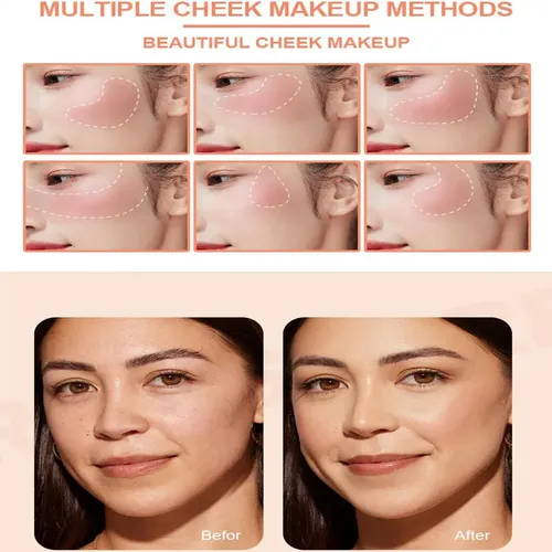 Z Paleta Ruborbronceador 12 Tonos Crema Para Contorno Y