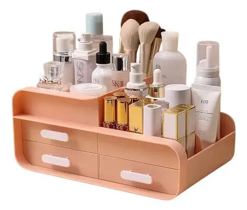 Porta Maquillaje Organizador 3 Cajones Crema Perfumes Joyas