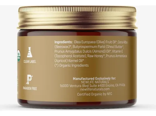 Crema Íntima Orgánica Para Mujeres Newlife Naturals 4oz