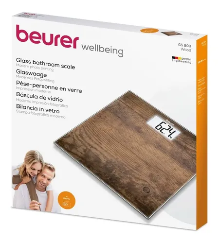 Balanza Personal Digital Vidrio Con Lcd Beurer Gs 203