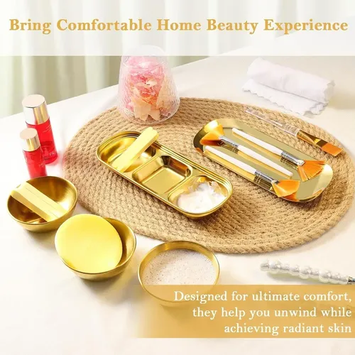 Set De 23 Bowls Para Tratamiento Facial En Acero Inoxidable