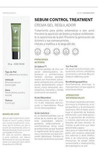 Sebum Treatment Tratamiento Acne Con Salicilico Idraet Full