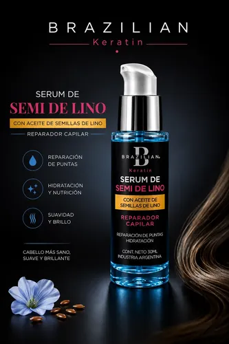 Serum Nutritivo Semi Di Lino Brazilian Keratin X 30ml