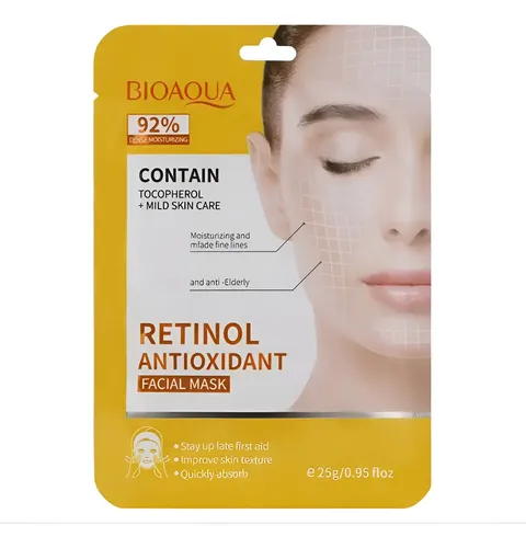 Mascarilla Facial Retinol Antioxidante Bioaqua X1 Madura