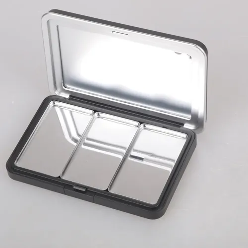(6 #mold) Paleta De Maquillaje Recargable Con Espejo, Prácti