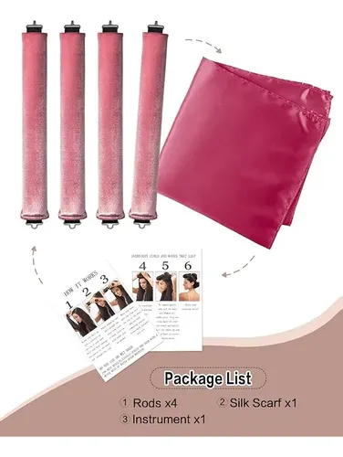 Rizador De Pelo Heatless Curls Overnight, 4 Unidades, Varill