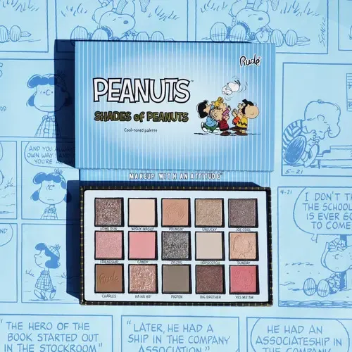 Paleta Sombras Ojos Rude Cosmetics 15 Tonos Cálidos Peanuts
