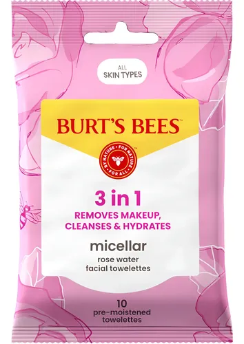 Toallitas Faciales Con Agua Micelar De Rosas Burt S Bees