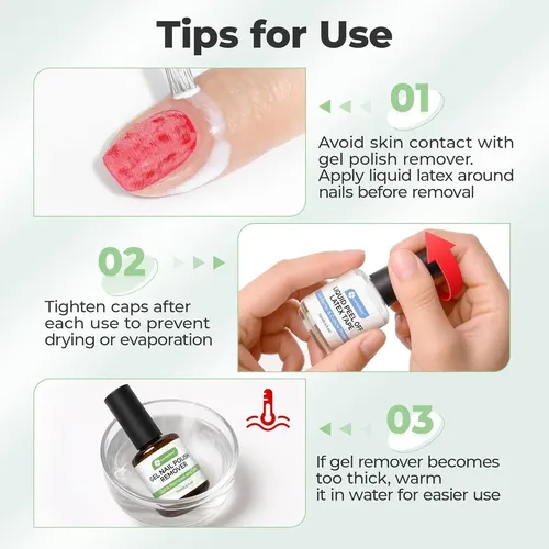 Removedor De Esmalte De Uñas En Gel Luckyfairy 15ml Rápido