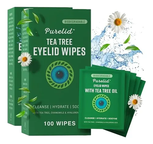 Cctoallitas Para Párpados Con Aceite De Árbol De Té, 200 Uni