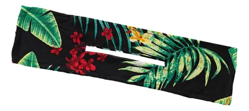 Deft Bun Fashion Hair Bands Mujer Hoja De Árbol Negro