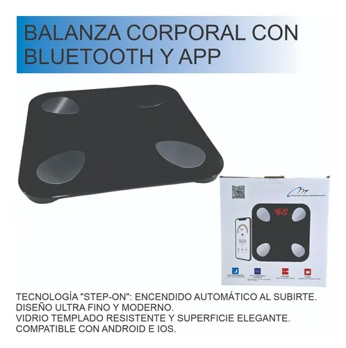 Balanza Digital Inteligente Bluetooth Análisis Corporal F
