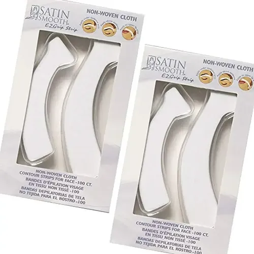 Tiras De Cera Para Cejas Ez Grip Satin Smooth, No Tejidas, W