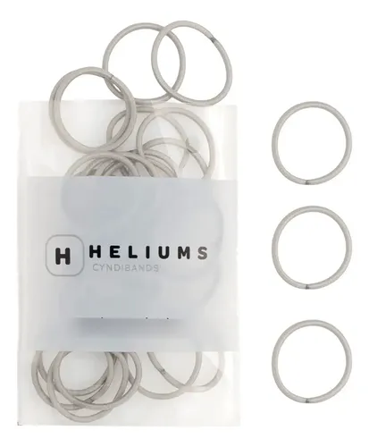 Cintas Para El Cabello Heliums Mini, Gris Claro, Reutilizabl
