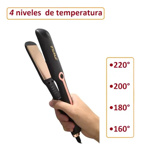 Planchita De Pelo 220°c Temperatura Regulable Humedo Y Seco
