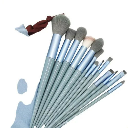 Set 13 Brochas Para Base Polvo Rubor Y Sombras
