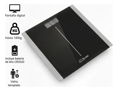Balanza Digital Bdpl1023 Proline Hasta 180kg Vidrio Templado