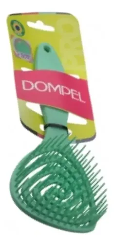 Cepillo Desenredante Dompel Pirulito para Cabello, con Fragancia a Manzana y en Color Verde